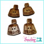 BUTTON - CAKE-WOOD